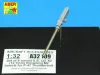 Aber Models 8 Browning M2 barrels for P-47 Thunderbolt - Browning M2 géppuskacsövek – 8 db, P-47 Thunderbolthoz