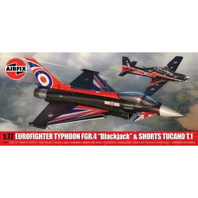 Airfix Dupla makettszett – Eurofighter Typhoon FGR.4 (Blackjack) + Shorts Tucano T.1 1:72 makett – Airfix A40003
