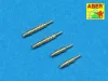 Aber Models 4 barrels tips for MG 17 - MG 17 géppuskacsővégek – 4 db