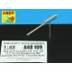 Aber Models 8 Browning M2 barrels for P-47 Thunderbolt - Browning M2 géppuskacsövek – 8 db, P-47 Thunderbolthoz