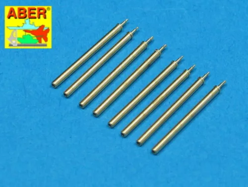 Aber Models 8 Browning M2 barrels for P-47 Thunderbolt - Browning M2 géppuskacsövek – 8 db, P-47 Thunderbolthoz