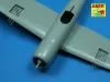 Aber Models 8 Browning M2 barrels for P-47 Thunderbolt - Browning M2 géppuskacsövek – 8 db, P-47 Thunderbolthoz