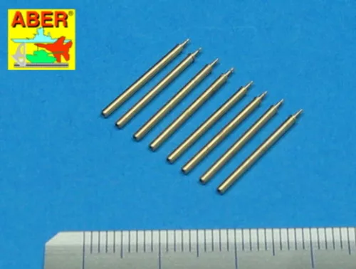 Aber Models 8 Browning M2 barrels for P-47 Thunderbolt - Browning M2 géppuskacsövek – 8 db, P-47 Thunderbolthoz