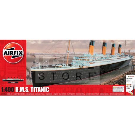 Airfix - Starter Set - RMS Titanic hajó makett 1:400 (A50146A)