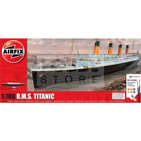 Airfix - Starter Set - RMS Titanic hajó makett 1:700 (A50164A)