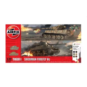 Airfix Classic Conflict Tiger 1 vs Sherman Firefly 1:72 makett – Airfix A50186