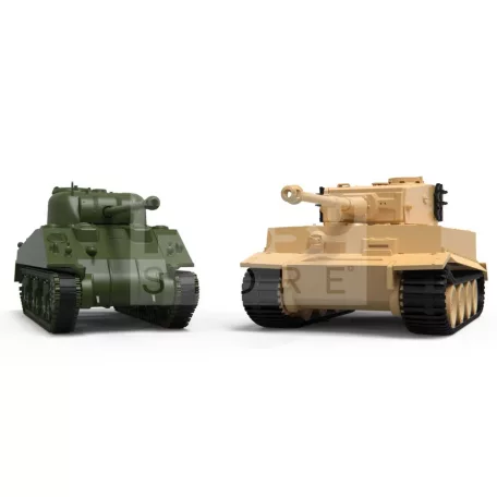 Airfix - Starter Set - Classic Conflict Tiger 1 vs Sherman Firefly harcjármű makett 1:72 (A50186)