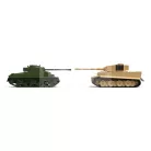 Airfix - Starter Set - Classic Conflict Tiger 1 vs Sherman Firefly harcjármű makett 1:72 (A50186)