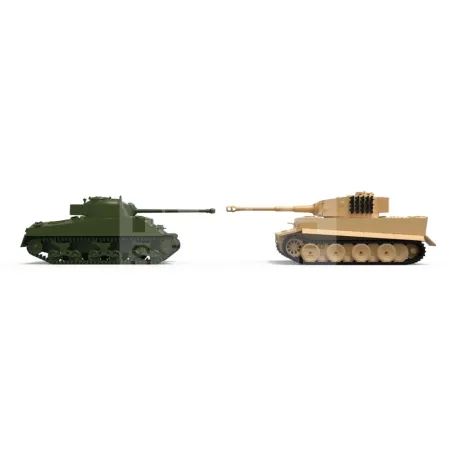 Airfix - Starter Set - Classic Conflict Tiger 1 vs Sherman Firefly harcjármű makett 1:72 (A50186)