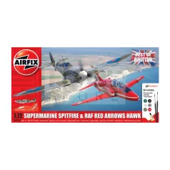   Airfix - Starter Set - Best of British Spitfire and Hawk repülőgép makett 1:72 (A50187)