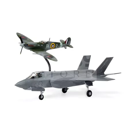 Airfix - Then and Now Spitfire Mk.Vc & F-35B Lightning II repülőgép makett 1:72 (A50190)