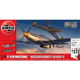 Airfix P-51D Mustang vs Bf 109F-4 Dogfight Double 1:72 makett – Airfix A50193