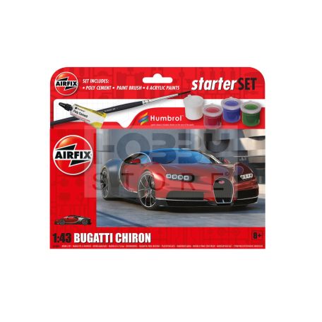 Airfix - Starter Set - Bugatti Chiron autó makett 1:43 (A55005)