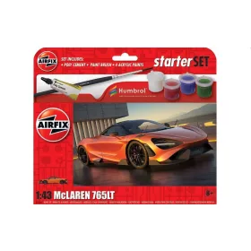Airfix Kezdő makettszett – McLaren 765 1:43 makett – Airfix A55006
