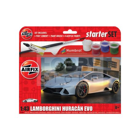 Airfix - Starter Set - Lamborghini Huracán EVO auto makett 1:43 (A55007)