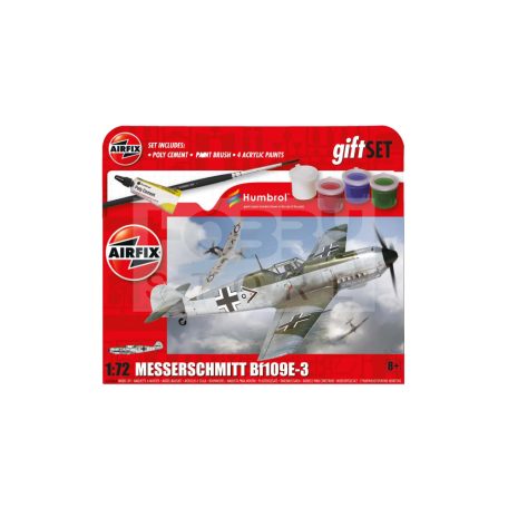 Airfix - Starter Set - Messerschmitt Bf109E-3 repülőgép makett 1:72 (A55106A)