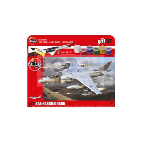 Airfix - Starter Set - BAE Harrier GR.9A repülőgép makett 1:72 (A55300A)