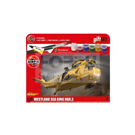 Airfix - Starter Set - Westland Sea King HAR.3 helikopter makett 1:72 (A55307B)