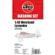 Airfix Westland Lysander maszkolószett 1:48 – Airfix A65008