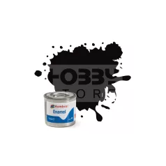 Humbrol No 201 Black - Metallic - 14ml olajfesték AA6392