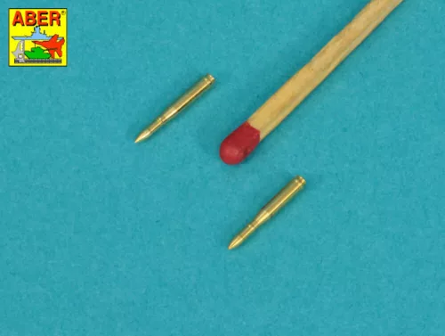 Aber Models 2-cm ammo x 30 pcs. for German Guns: Flak30/38 & KwK 30/38 - német Guns: Flak30/38 és KwK 30/38 – 2-cm – 30 db. lőszerkészlet