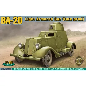   ACE BA-20 light armored car,late prod. – páncélautó makett 1:48