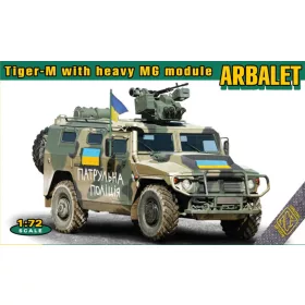   ACE Tiger-M with heavy MG module ARBALET – harcjármű makett 1:72