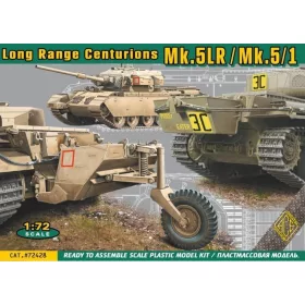   ACE Centurion Mk.5LR/Mk.5/1 w/external fuel tanks – harckocsi makett 1:72