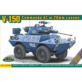   ACE V-150 Commando AC w/20mm cannon – páncélautó makett 1:72
