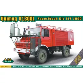   ACE Unimog U1300L Feuerlosch Kfz TLF1000 – tűzoltóautó makett 1:72