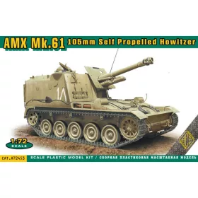   ACE AMX MK.61 105mm self propelled howitzer – önjáró löveg makett 1:72