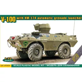   ACE V-100 with XM-174 automatic grenade launcher – páncélautó makett 1:72