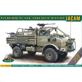  ACE 4x4 Unimog for long-range Patrol Missions JACAM – teherautó makett 1:72