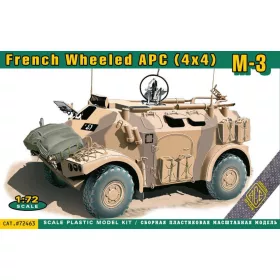   ACE M-3 wheeled Armoured Personnel Carrier (4x4) – páncélozott szállító harcjármű makett 1:72