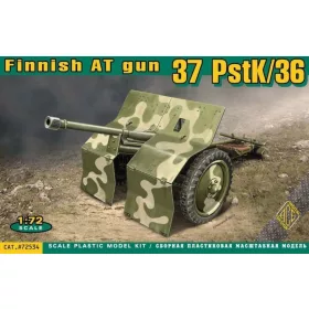  ACE PstK/36 Finnish 37mm anti-tank gun – páncéltörő ágyú makett 1:72