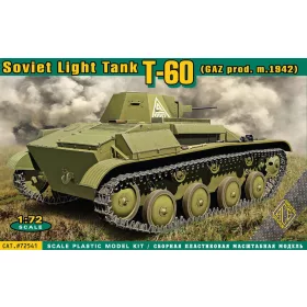   ACE T-60 Soviet light tank(GAZ prod.m.1942) – harckocsi makett 1:72