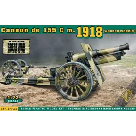  ACE Cannon de 155 C m.1918 (wooden wheels) – tüzérségi löveg makett 1:72