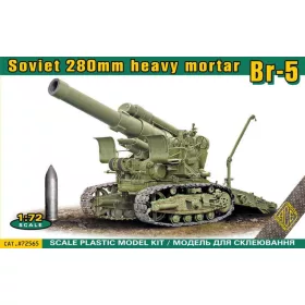   ACE BR-5 280mm Soviet Heavy mortar – nehéz aknavető makett 1:72
