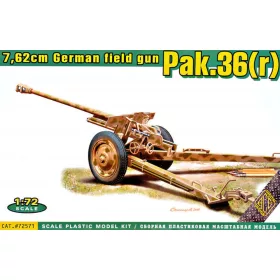   ACE Pak.36(r) German 7.62cm field gun – páncéltörő ágyú makett 1:72