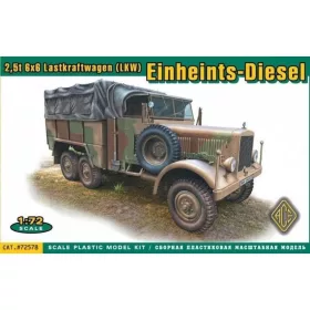   ACE Einheints-Diesel 2.5t 6x6 Lastkraftwagen (LKW) – teherautó makett 1:72
