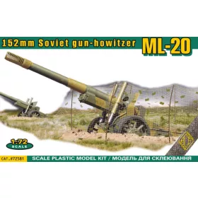   ACE WWII ML-20 Soviet 152mm gun-howitzer – tüzérségi löveg makett 1:72