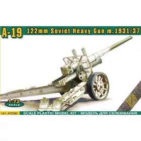  ACE A-19 Soviet WW2 122mm heavy gun – tüzérségi löveg makett 1:72