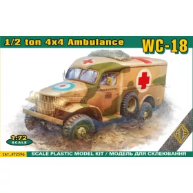   ACE WC-18 1/2 ton 4x4 Ambulance truck – mentőjármű makett 1:72