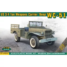   ACE WC-51 U.S. 3/4 ton weapons carrier 'Beep' – teherautó makett 1:72
