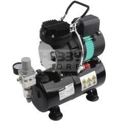   FENGDA Premium Mini airbrush compressor- Mini csendes - egyhengeres airbrush kompresszor dupla hűtéssel AG-326