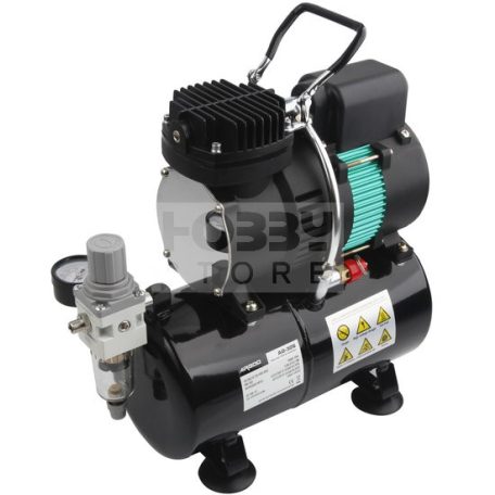 FENGDA Premium Mini airbrush compressor- Mini csendes - egyhengeres airbrush kompresszor dupla hűtéssel AG-326