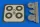 Aires Bucker Bu 131 wheels & paint masks transverse tread w/o disc cover - kerekek festőmaszkkal