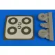 Aires Bucker Bu 131 wheels & paint masks transverse tread w/o disc cover - kerekek festőmaszkkal