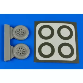  Aires F4U-5 Corsair wheels & paint masks f.HBo - kerekek festőmaszkkal
