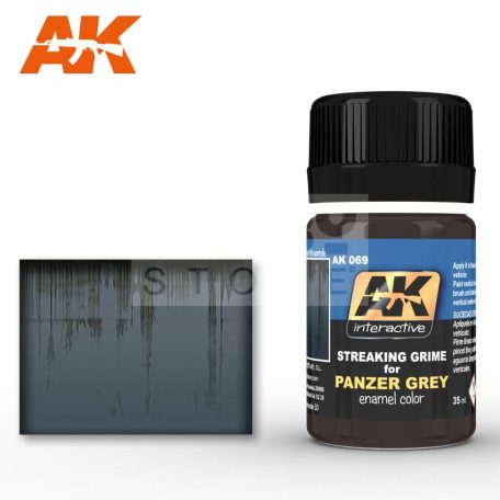 AK-Interactive STREAKING GRIME FOR PANZER GREY 35 ml AK069